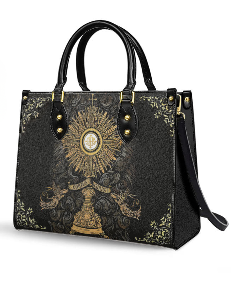 Bolsa Católica em Couro - Eucaristia