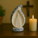 Imagem N.S.A Gruta Floral Azul 15cm - Decoração com Fé®