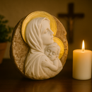 Adorno de Mesa Nossa Senhora e Menino Jesus- Proteção no Lar®