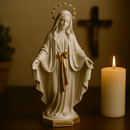 Imagem Nossa Senhora das Graças 40cm (Coroa Folheada de Ouro) - Decoração com Fé®