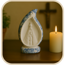 Imagem N.S.A Gruta Floral Azul 15cm - Decoração com Fé®