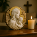 Adorno de Mesa Nossa Senhora e Menino Jesus- Proteção no Lar®