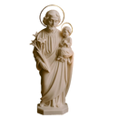 Imagem São José de Mármore 30cm (Coroa Folheada de Ouro) - Decoração com Fé®