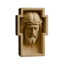 Adorno de Mesa Rosto de Cristo Branco - Proteção no Lar®