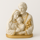 Imagem Sagrada Família com Lírios 22cm - Decoração com Fé®