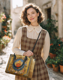 Bolsa Católica em Couro -  Sagrado Coração do Divino Amor