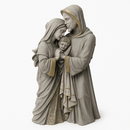 Imagem Sagrada Família Marmorizado 30cm - Decoração com Fé®