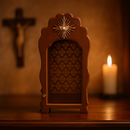 Oratório Luz dos Céus - Marrom Tratado  - Imagens de até 22 cm®