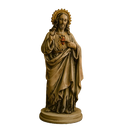 Imagem Sagrado Coração de Jesus Marmorizado 22cm - Decoração com Fé®
