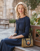 Bolsa Católica em Couro -  Sagrado Coração do Divino Amor