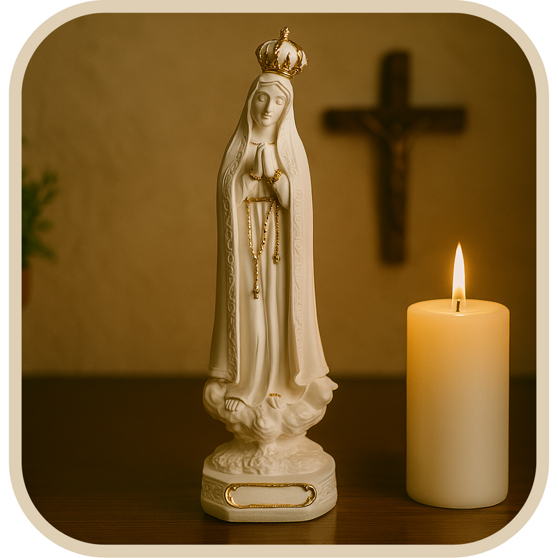 Imagem Nossa Senhora de Fátima 30cm - Decoração com Fé®