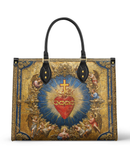 Bolsa Católica em Couro -  Sagrado Coração do Divino Amor