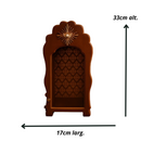 Oratório Luz dos Céus - Marrom Tratado  - Imagens de até 22 cm®