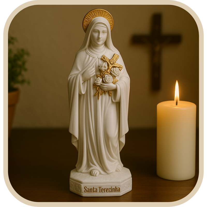 Imagem Santa Terezinha 20cm - Decoração com Fé®