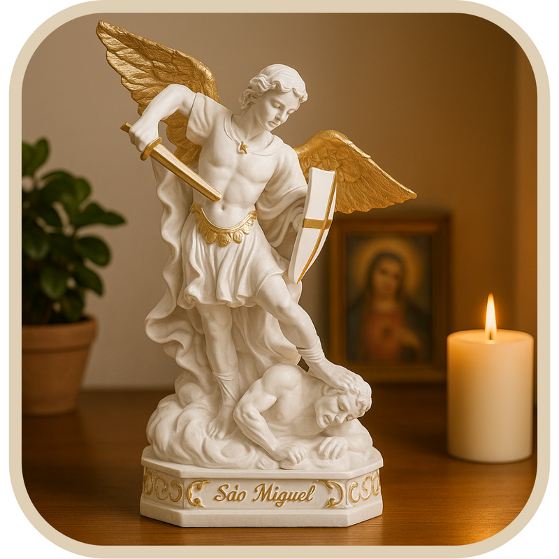 Imagem São Miguel Arcanjo 25cm - Decoração com Fé®