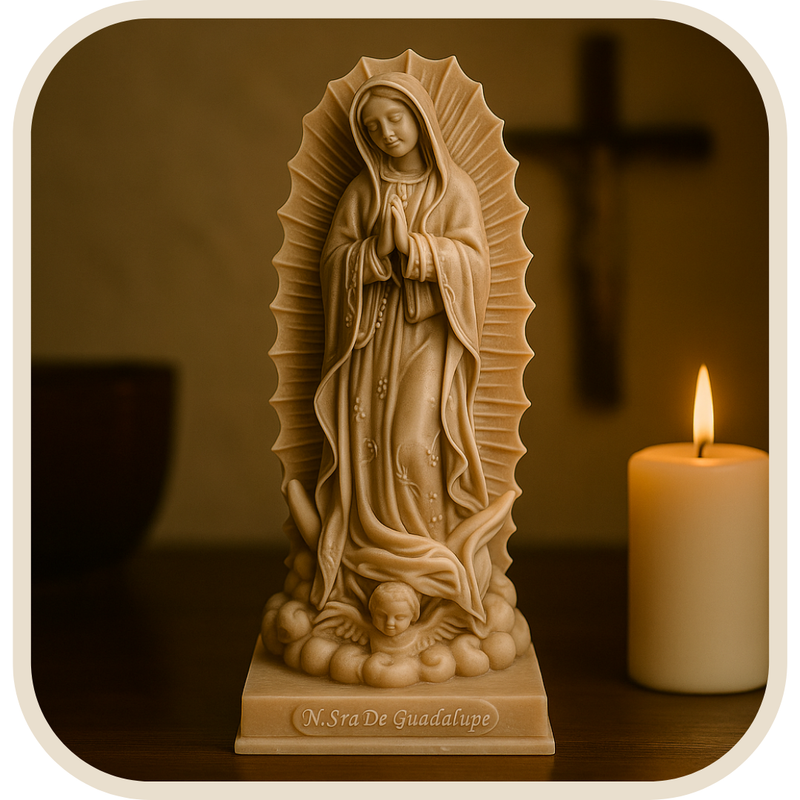 Imagem Nossa Senhora de Guadalupe 20cm - Decoração com Fé®