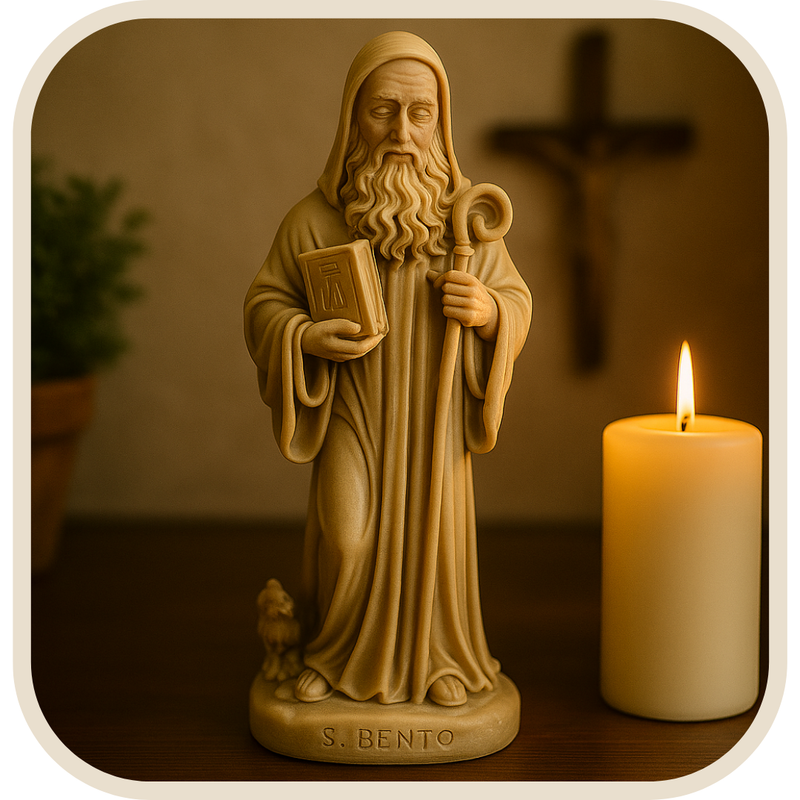 Imagem São Bento 19cm - Decoração com Fé®