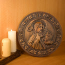 Ícone de São Bento em Madeira