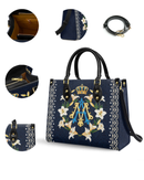 Bolsa Católica em Couro - Coroa da Graça