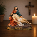 Imagem Nossa Senhora da Pietá 10cm Resina - Decoração com Fé®