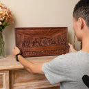 Escultura Última Ceia em Madeira