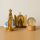 Kit Nossa Senhora Aparecida Dourado - Lar com Fé®