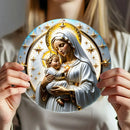 Decoração Católica Nossa Senhora com Menino Jesus Celestial
