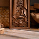 Cruz da Ascensão de Jesus Escultura em Madeira