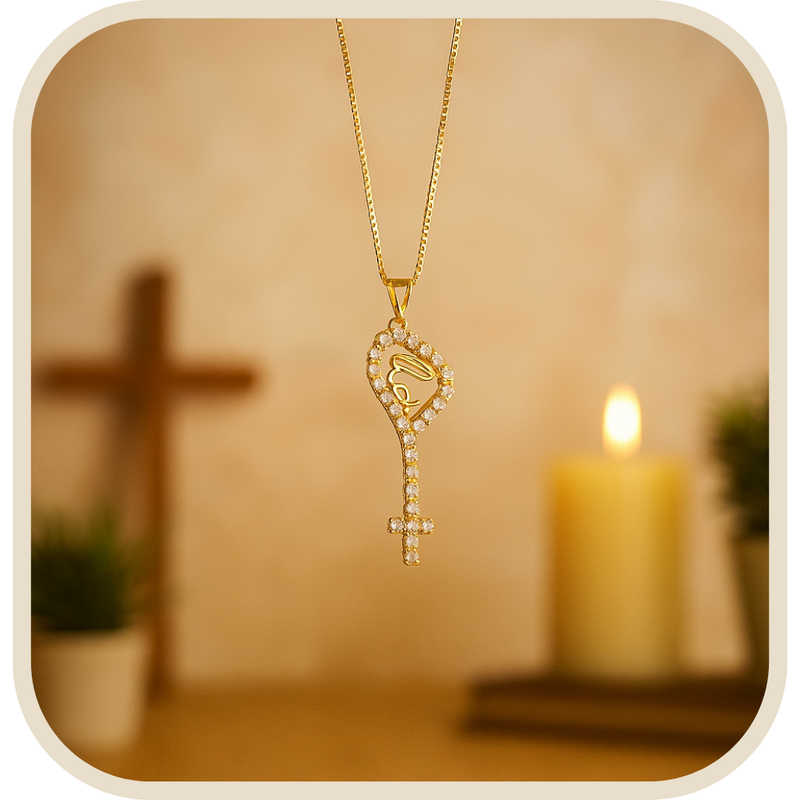 Colar Nossa Senhora do Silêncio com Moldura®