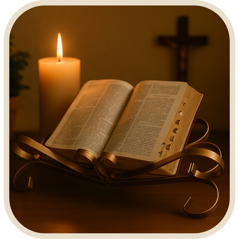 Suporte de Bíblia Ferro Envergado  - Sagradas Escrituras®