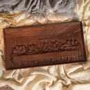 Escultura Última Ceia em Madeira