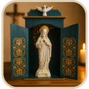 Oratório Paz do Espírito - Azul Barroco  - Imagens de até 30 cm®