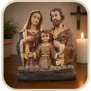 Imagem Sagrada Família 21cm Barroca - Decoração com Fé®