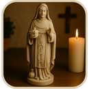 Imagem Santa Edwiges Perolada 21cm - Decoração com Fé®