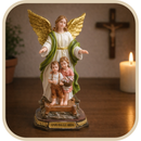 Imagem Anjo da Guarda 20cm Resina - Decoração com Fé®