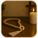 Terço Decorativo de Mesa Artesanal em Madeira 50cm®