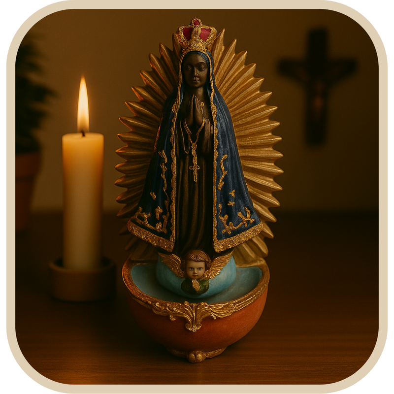 Porta Água Benta Nossa Senhora Aparecida Esculpida®